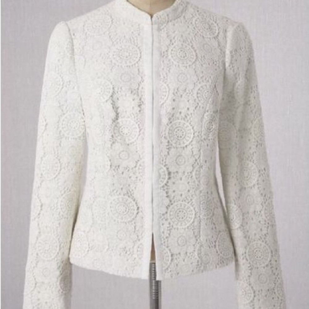 Boden White Lace Jacket